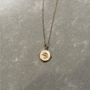 Gold “S” Pendant Necklace- Kendra Scott